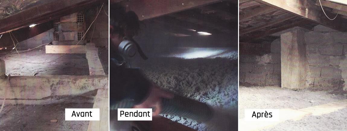 Isolation des combles, greniers, écologique, Montpellier