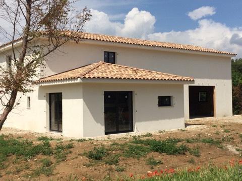 Ravallement façade Maison ossature Bois, Montpellier