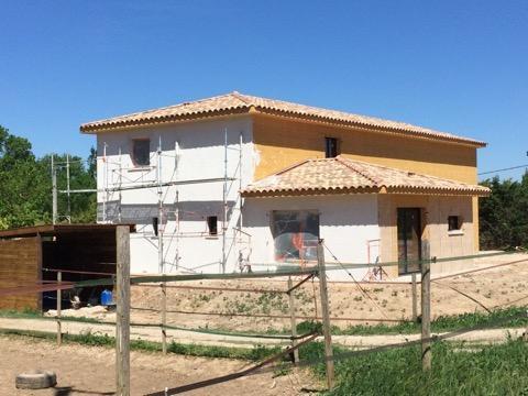 Enduit de façade Maison ossature Bois, Montpellier