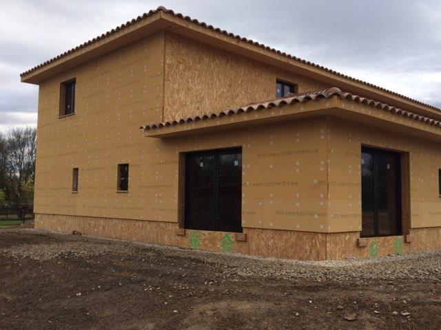 Enduit de façade Maison ossature Bois, Montpellier