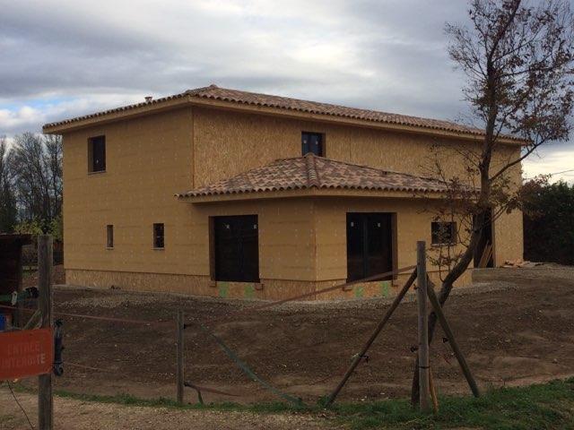 facade Maison ossature Bois, Montpellier
